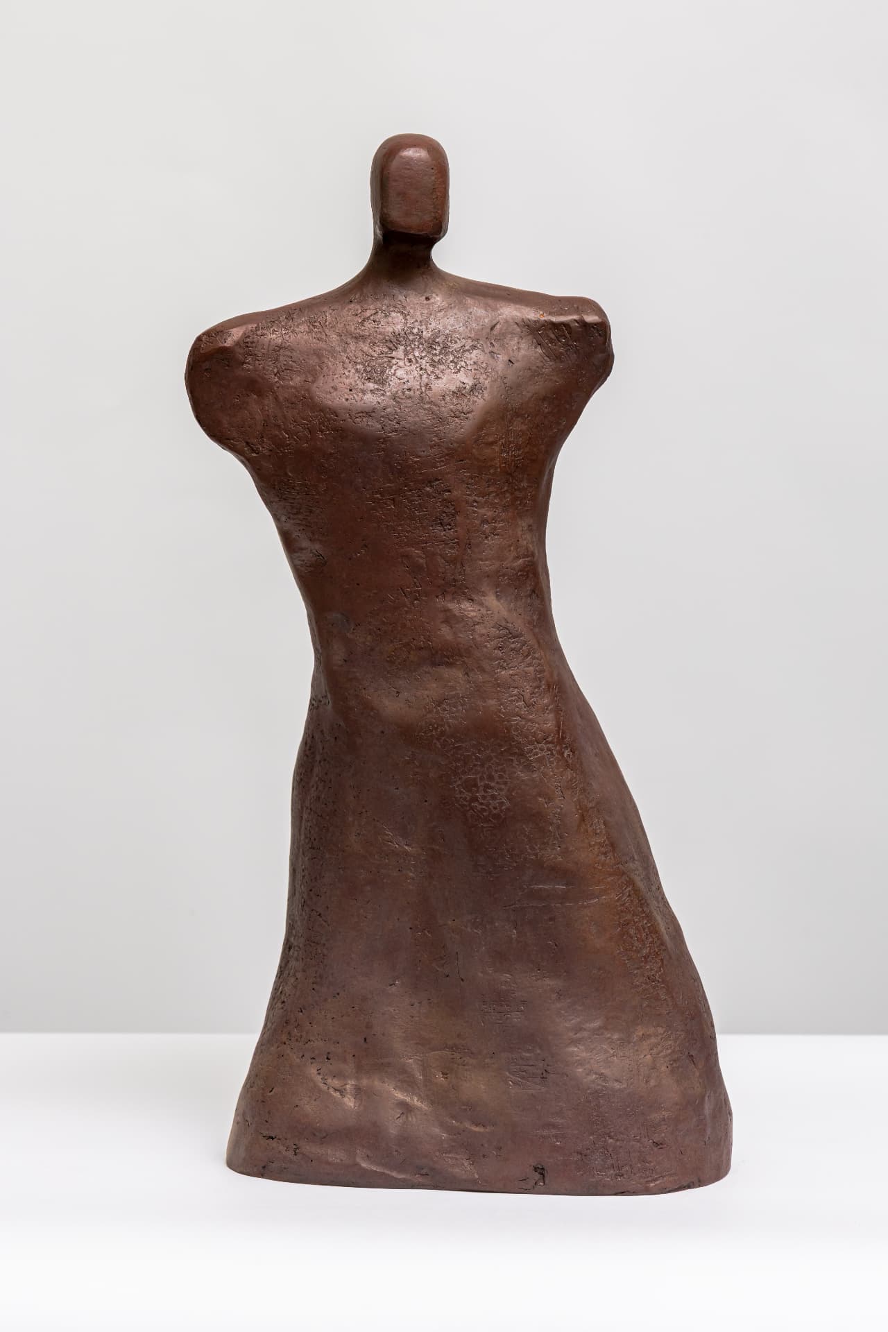 Osiris, standing bronze torso, alternate view